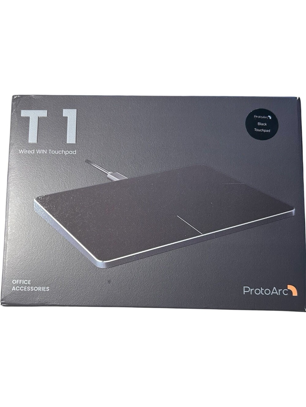 ProtoArc T1 Black Wired Win Multi Touch Control Pad Ultra Slim Plug and Play New